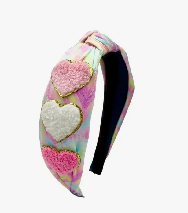 Heart Patch Knot Headband
