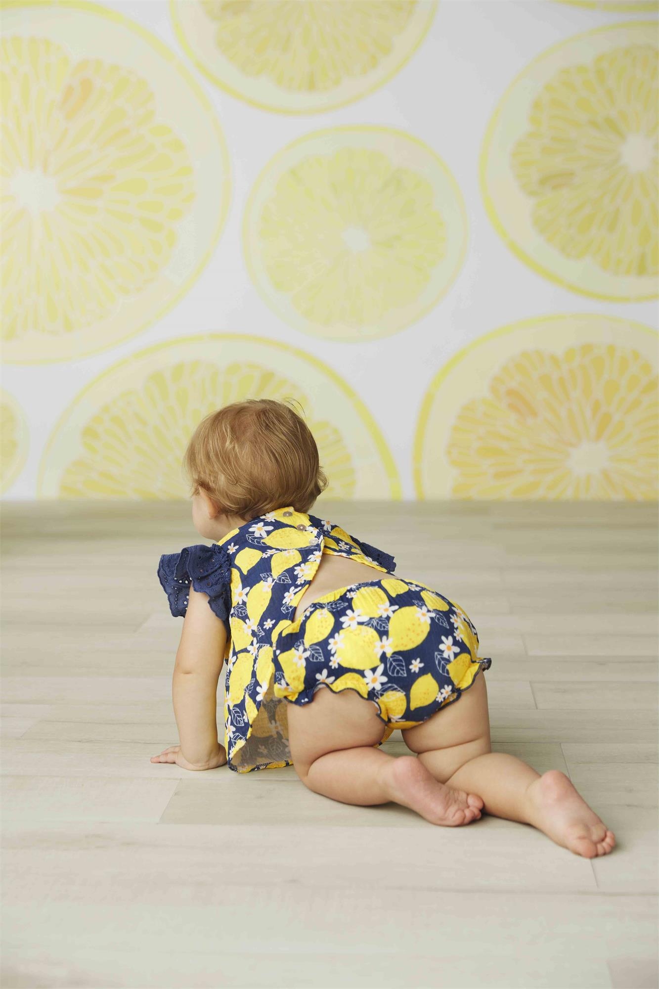 Lemon Pinafore Set