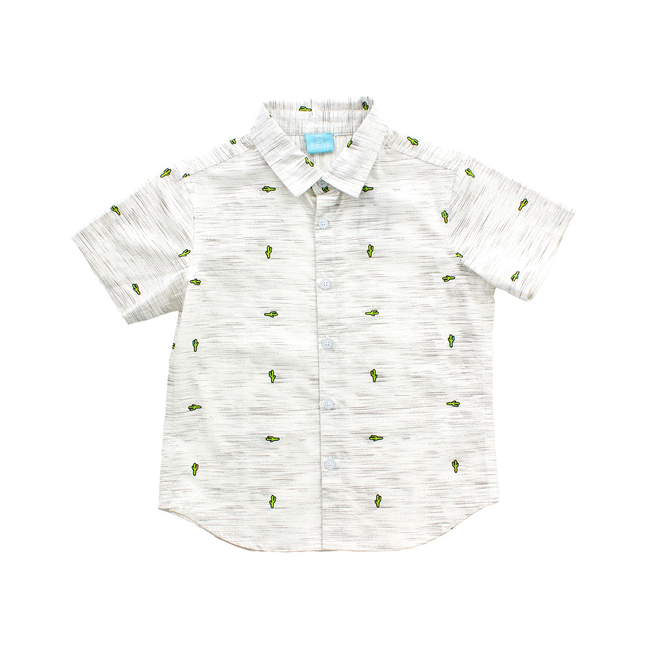 Oatmeal Gael Baby Button Down