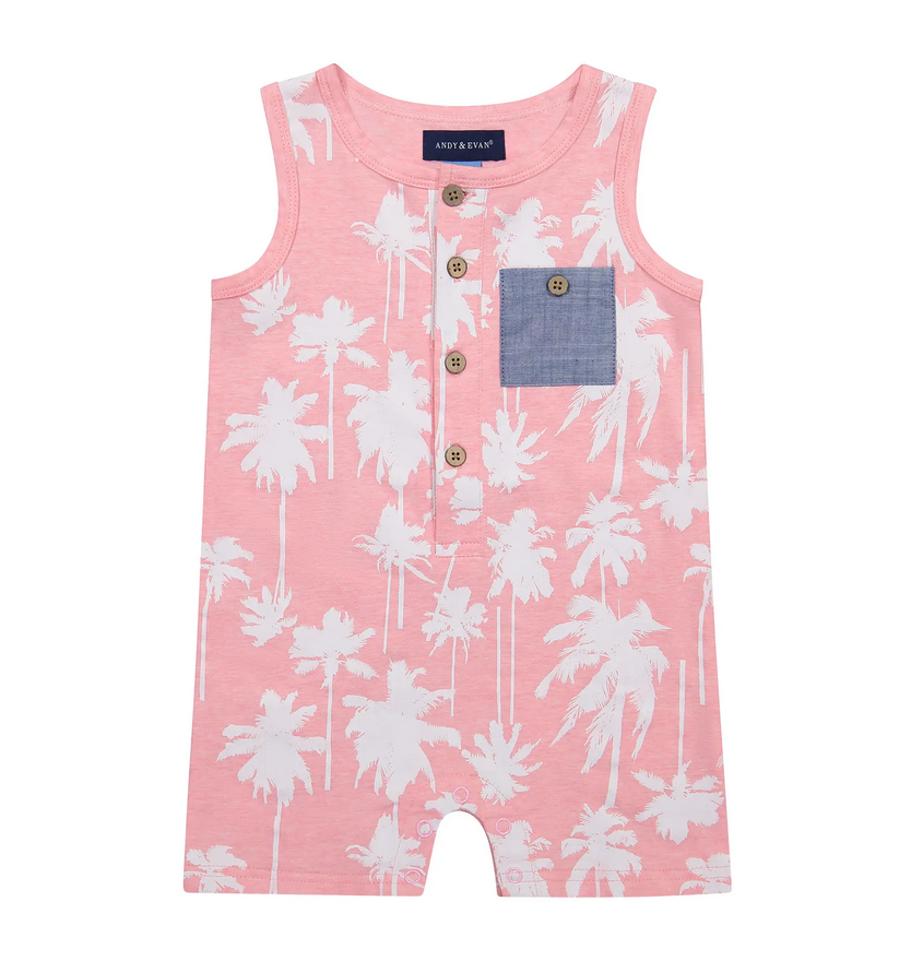 Boys Palm Romper