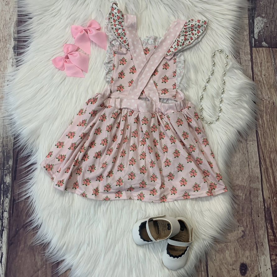 Floral Polkadot Ruffle Skirted Bubble