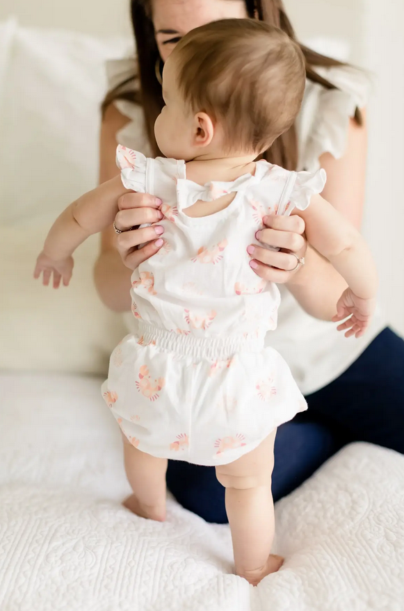 Tie Romper - Crabs