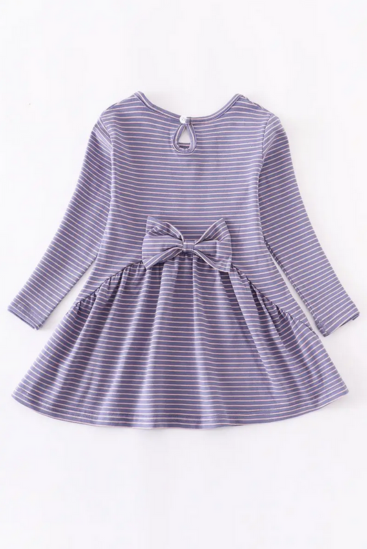 Lavender Stripe Basic Tee