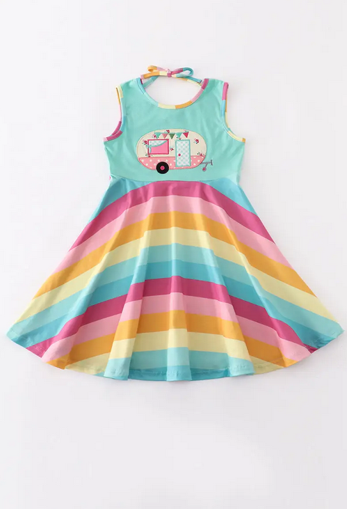 Rainbow Camp Twirl Dress