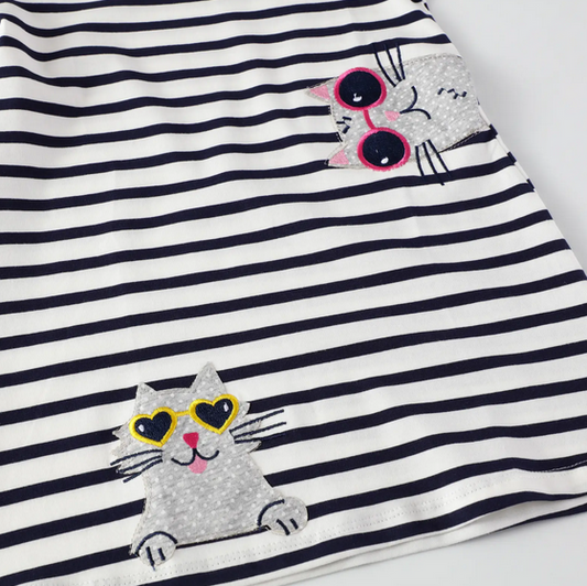 Striped Cool Cat Dress