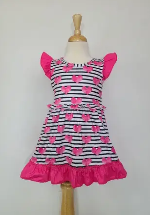 Heart Stripe Dress