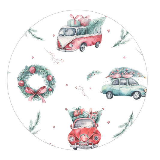 Vintage Holiday Cars - Cloud Soft Baby Zippy Romper