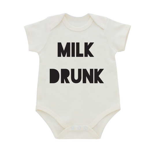 Milk Drunk Cotton Baby Onesie