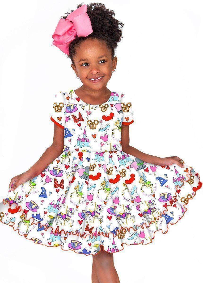 Mini Park Favorites Cross Back Twirl Dress