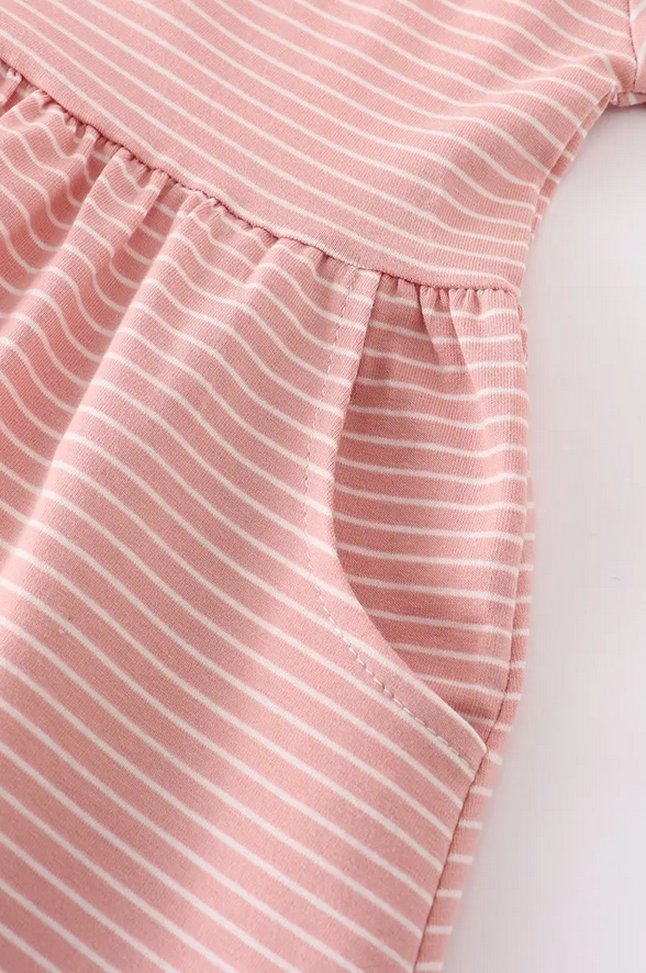 Pink Stripe Twirl Dress