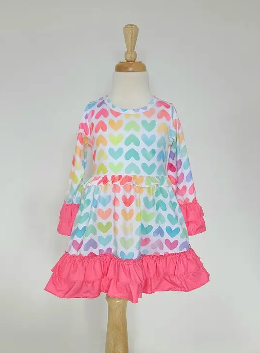 Rainbow Hearts Dress