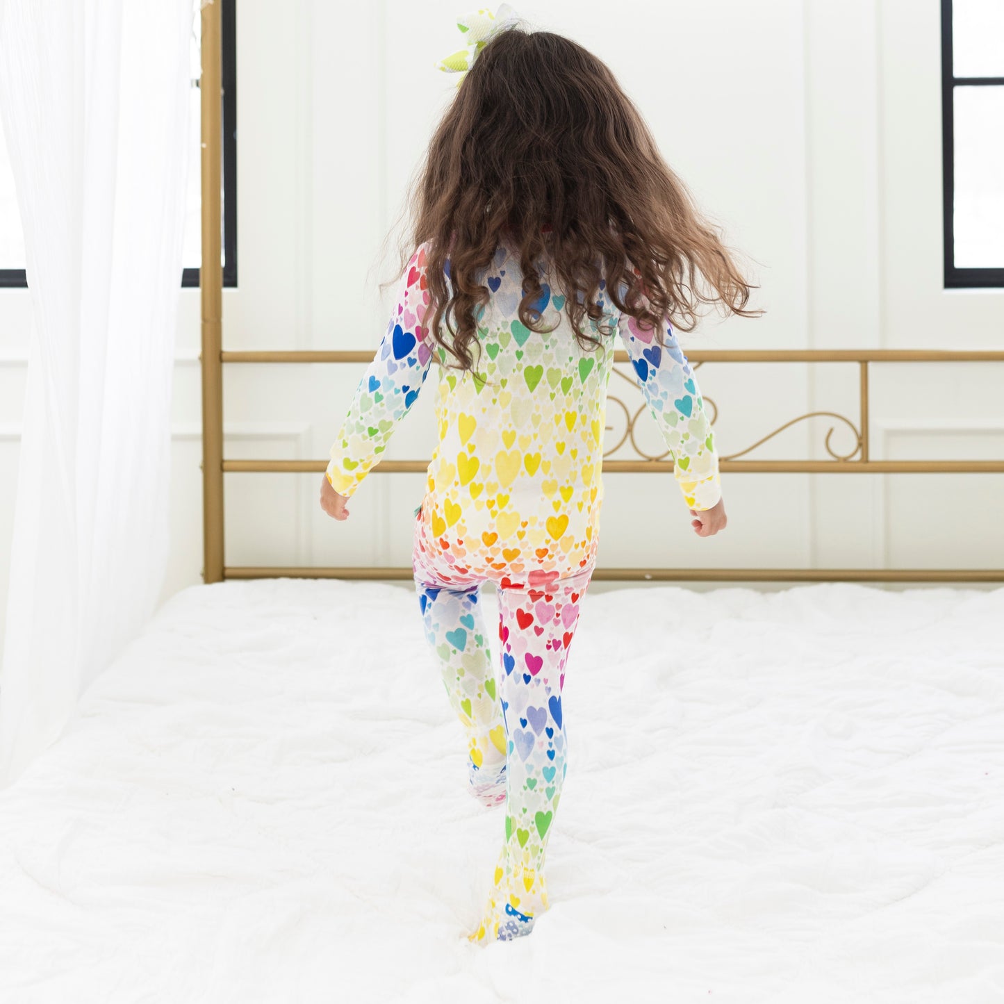 Rainbow Hearts Footsie