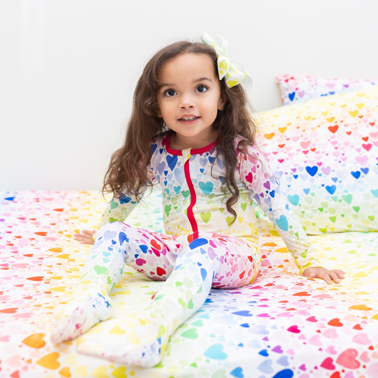 Rainbow Hearts Footsie