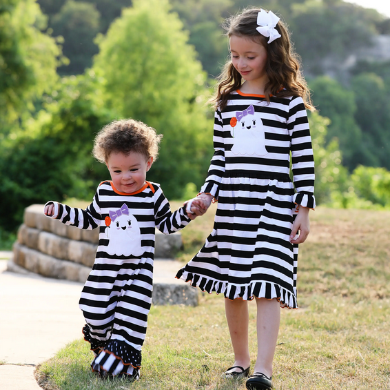 Friendly Ghost Halloween Romper