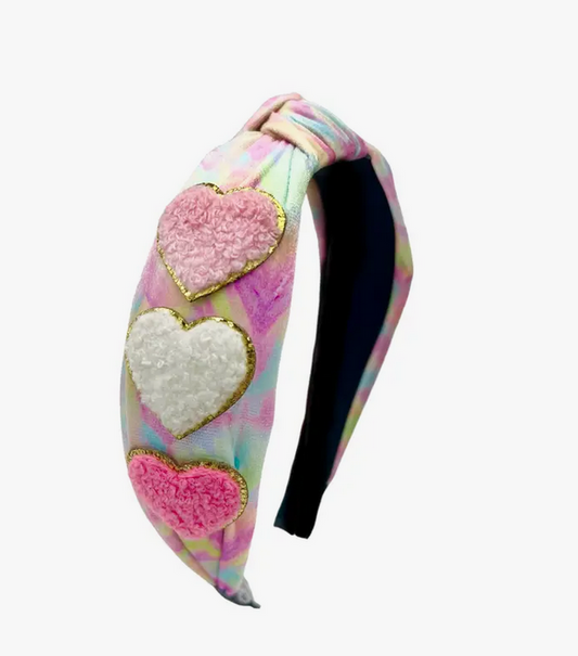 Heart Patch Knot Headband