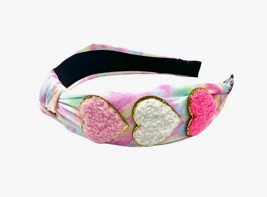 Heart Patch Knot Headband