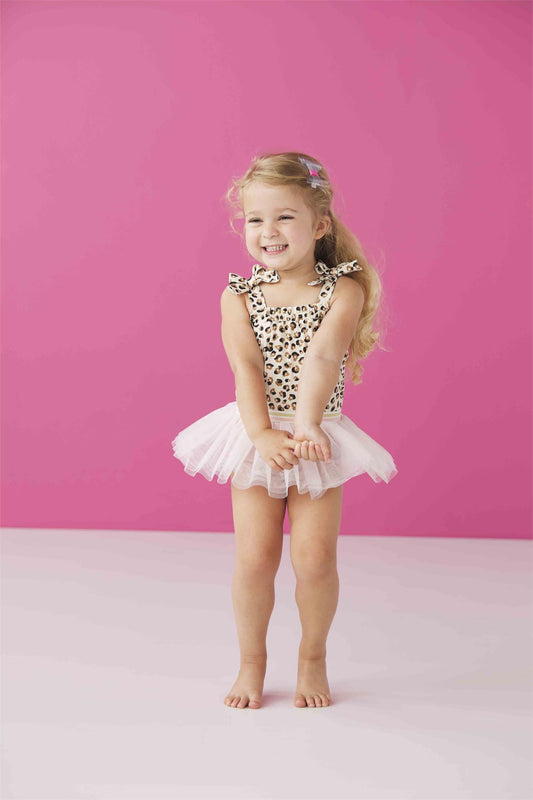 Leopard Tutu & Swimsuit Set