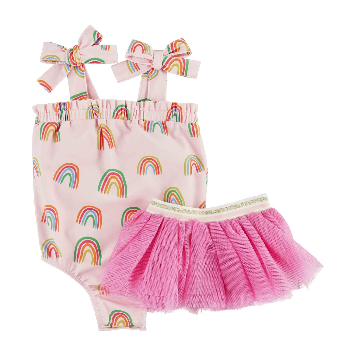 Rainbow Tutu & Swimsuit Set