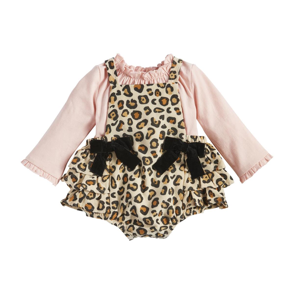 Leopard Pinafore Set