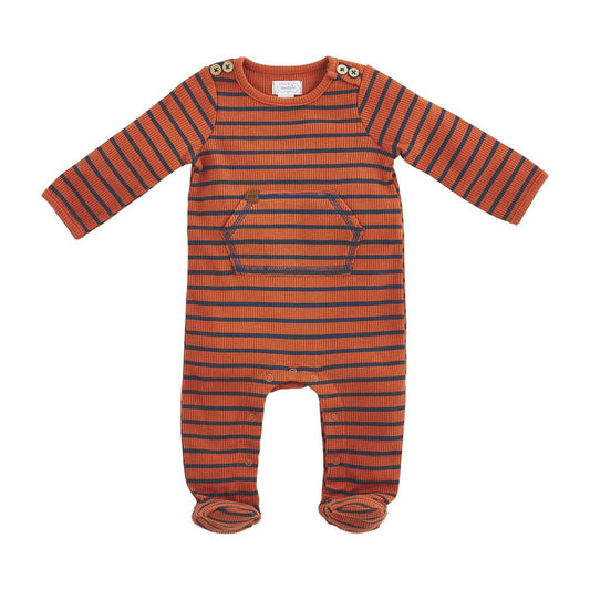 Navy & Rust Striped Sleeper