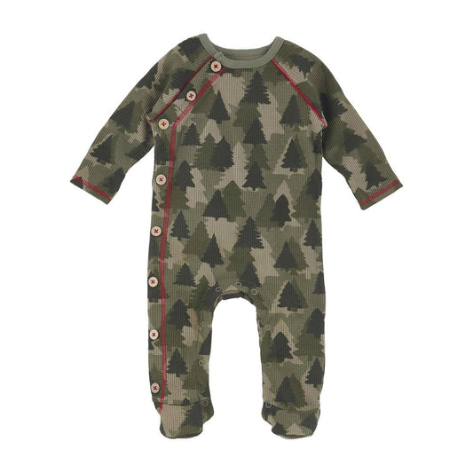Camo Tree Button Sleeper