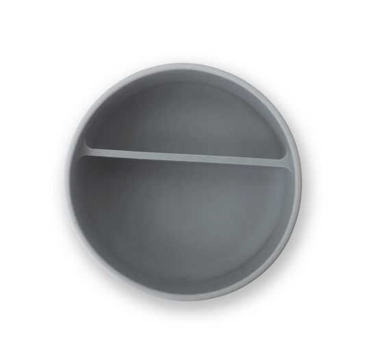 Silicone Suction Bowl - Gray