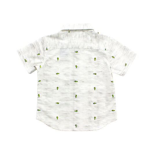 Oatmeal Gael Baby Button Down