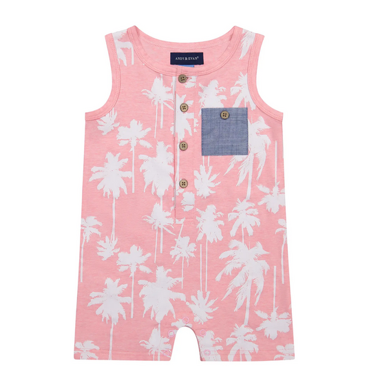 Boys Palm Romper