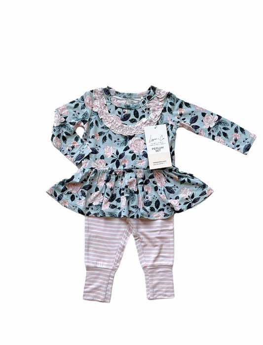 Evelyn Peplum + Pant Set