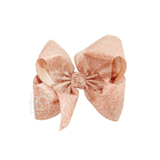 Glitter Metallic Bow - 5.5"