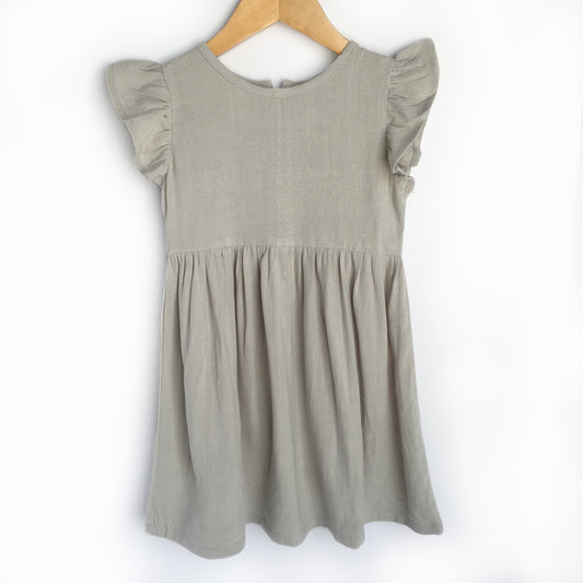 Gray Linen Dress