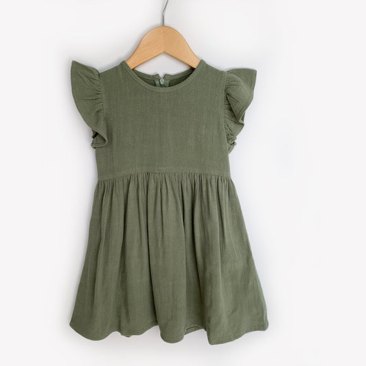Green Linen Dress