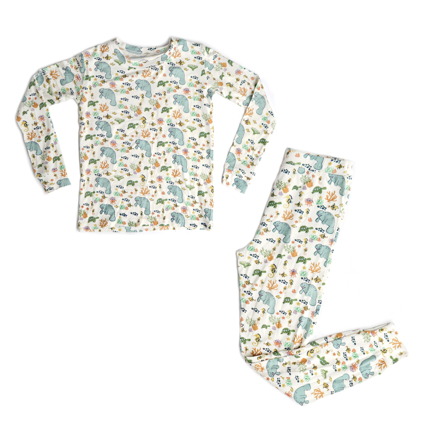 Two Piece Bamboo Jammies - Manatee