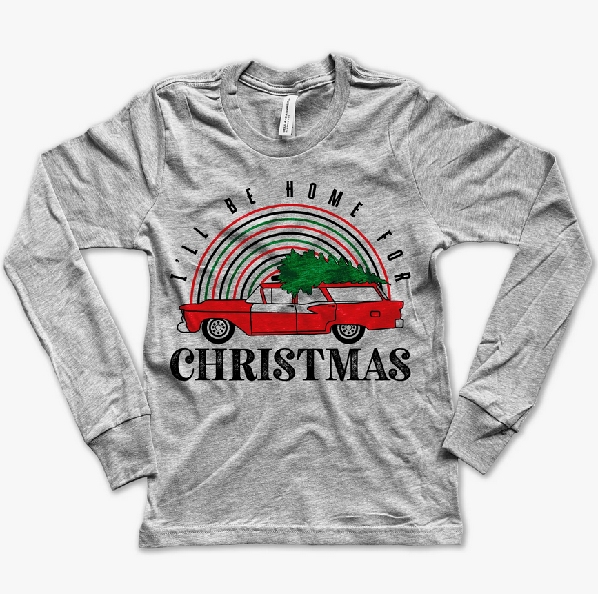 Home For Christmas LS Tee