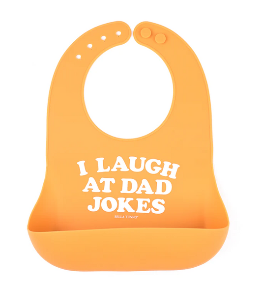 I Laugh at Dad Jokes Wonder Bib