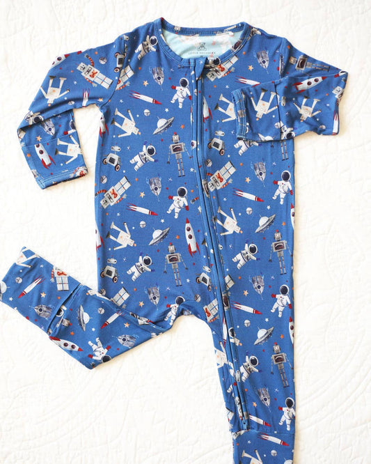 Space Jam Footless Zip Jammies