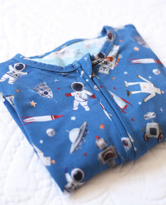 Space Jam Footless Zip Jammies