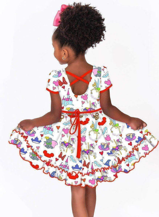 Mini Park Favorites Cross Back Twirl Dress