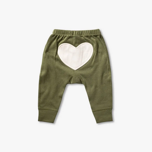 Mistletoe Green Heart Pants