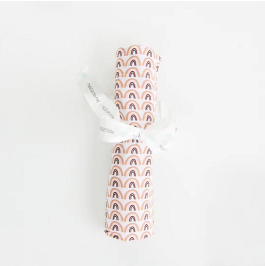 Neutral Rainbow Swaddle Blanket