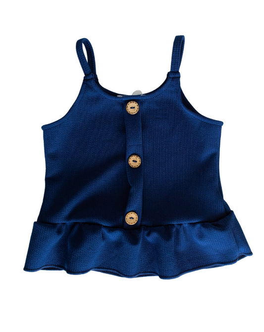 Palmer Button Front Cami - Navy