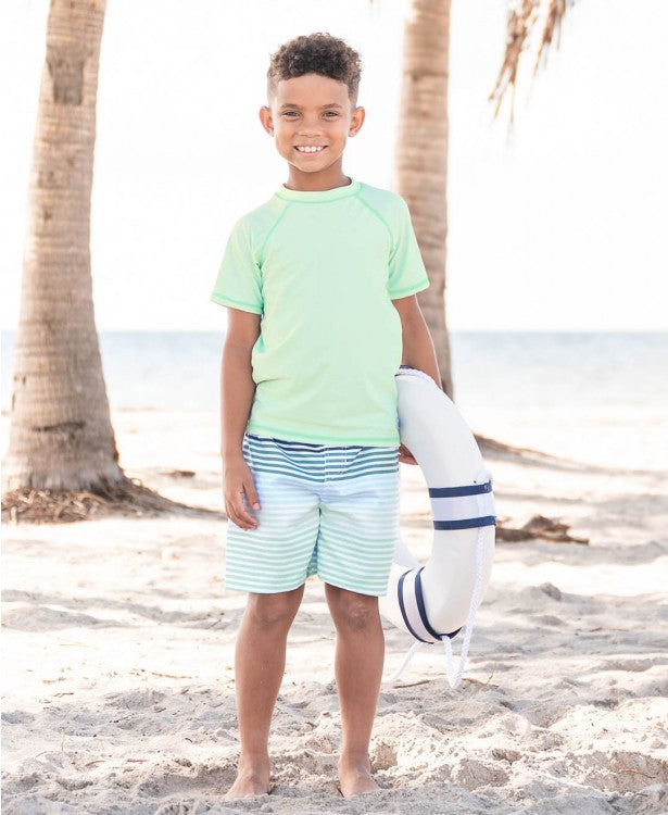 Coastal Stripe Swim Trunks