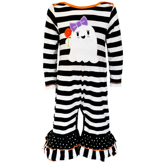 Friendly Ghost Halloween Romper