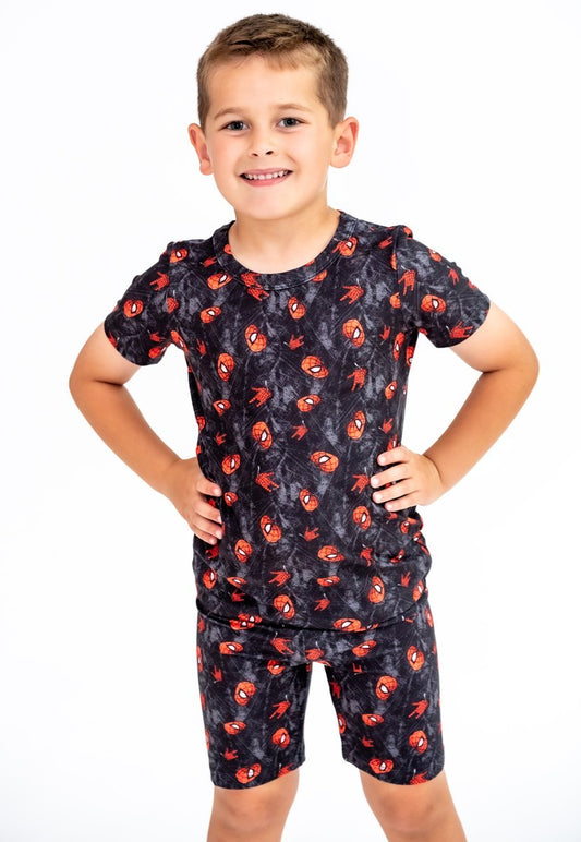 Spiderweb Kids 2 Piece Short Sleeve Dreamy-Soft Lounge Set